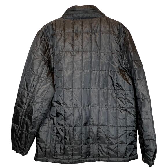 Hippy Tree Jacket Mens Large Black Full Zip Quilted Hunter Series Stow Away Hood - Picture 3 of 13